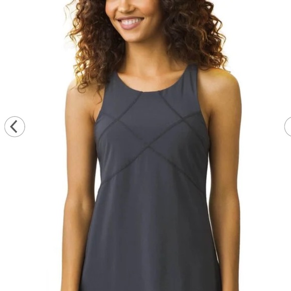 Prana Barton Gray Performance Racer Back Dress - Picture 4 of 9